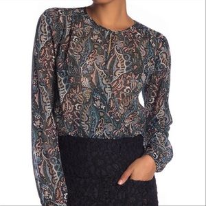 Veronica Beard Gayle silk paisley top